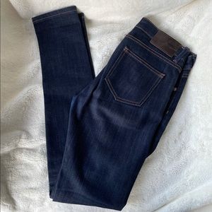 Naked & Famous Denim Raw Skinny Jeans Size 27